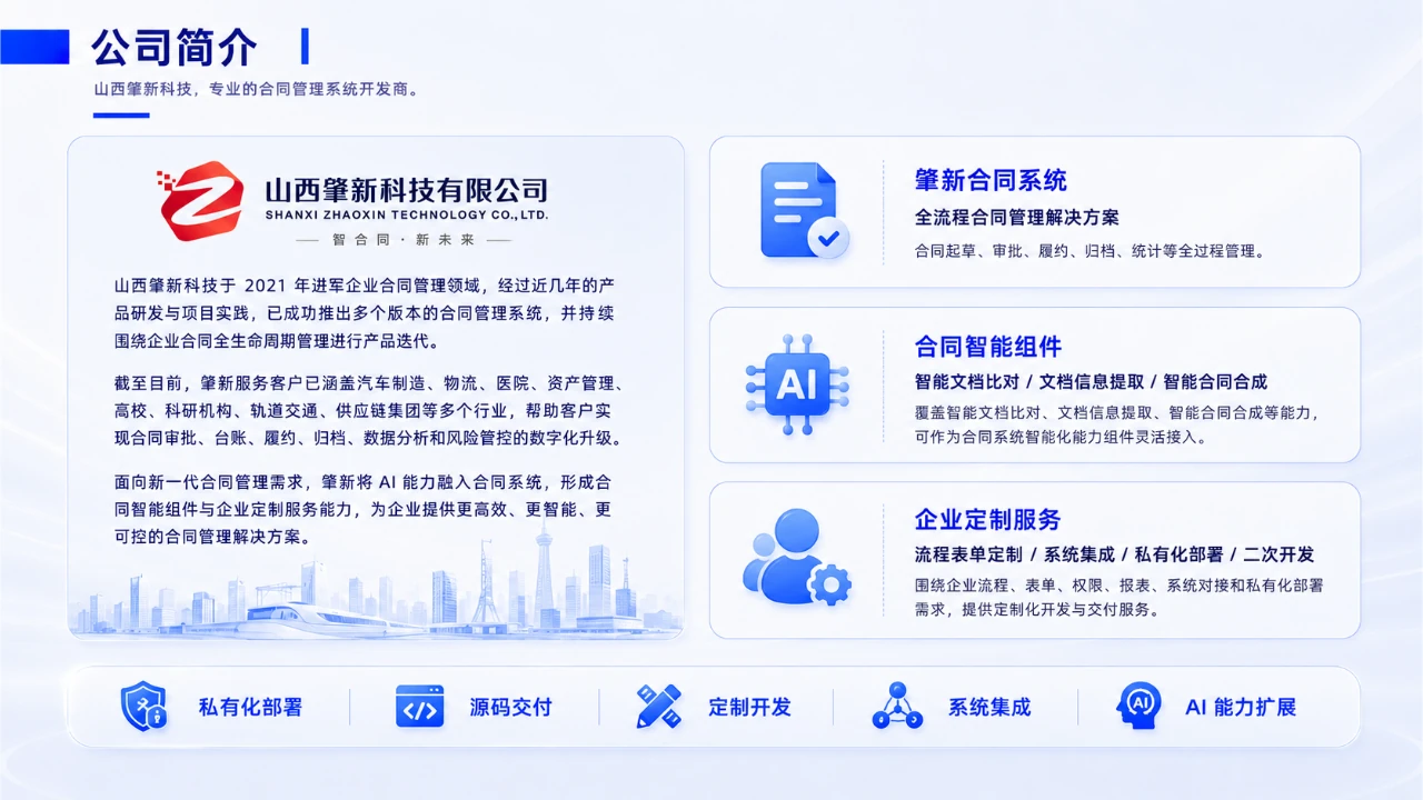 山西肇新科技有限公司简介