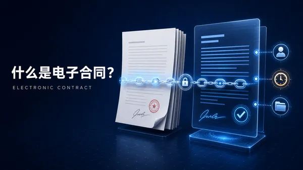 电子合同与纸质合同的区别及签署管理要点