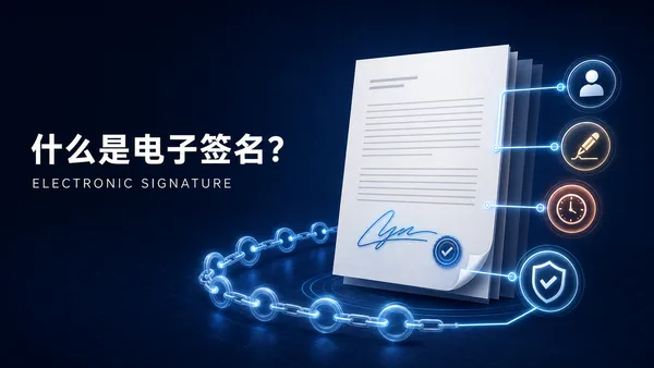 什么是电子签名？输入姓名算电子签名吗？