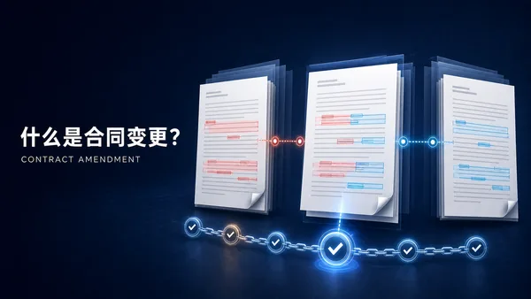 什么是合同变更？哪些调整必须走变更流程？
